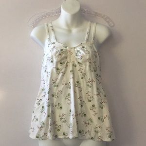 Anthropologie Eloise Olive Branch Tank Sz S